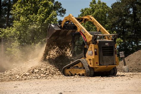 driveway sitework cat skid steer|CAT 259D3 grading mile long driveway with Harley Rake Illinois .